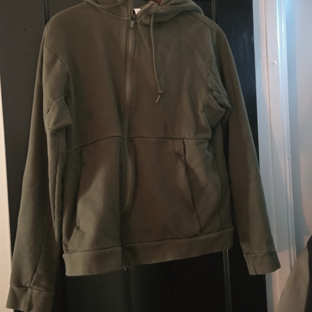 Oliver’s Large GreenTransit Merino Wool/Cotton Blend Hoodie